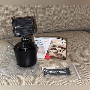 WeatherTech Black CupFone Cell Phone Holder & WeatherTech Sticky Sleeve